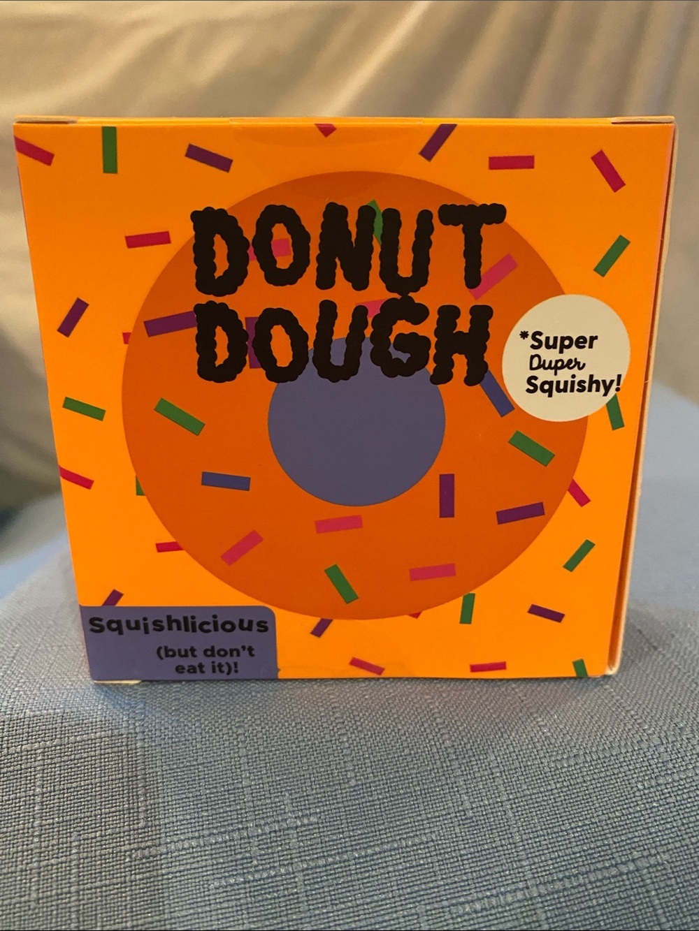 J’adore Donut Dough Sugar Squishy Squeezy Sensory Fidget Orange - Picture 2 of 5